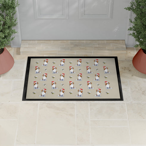 Springer Spaniel Christmas Dog Pattern Door Mat